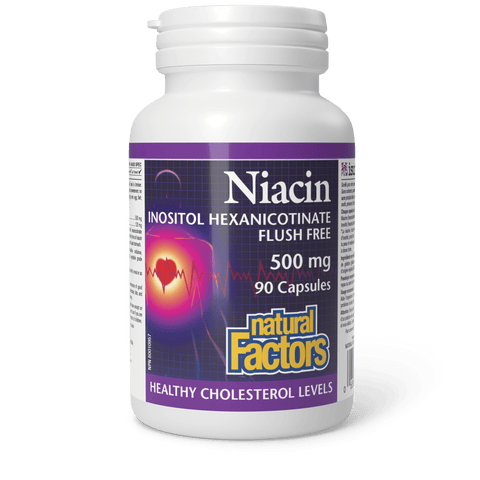 Niacin 500 mg, Natural Factors|v|image|1223