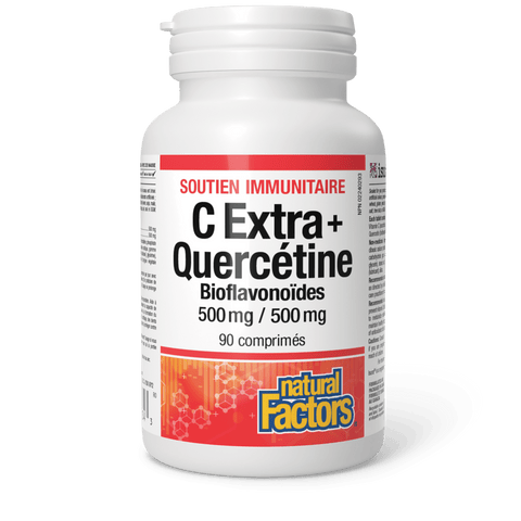 C Extra+ Quercétine Bioflavonoïdes 500 mg/500 mg, Natural Factors|v|image|1334