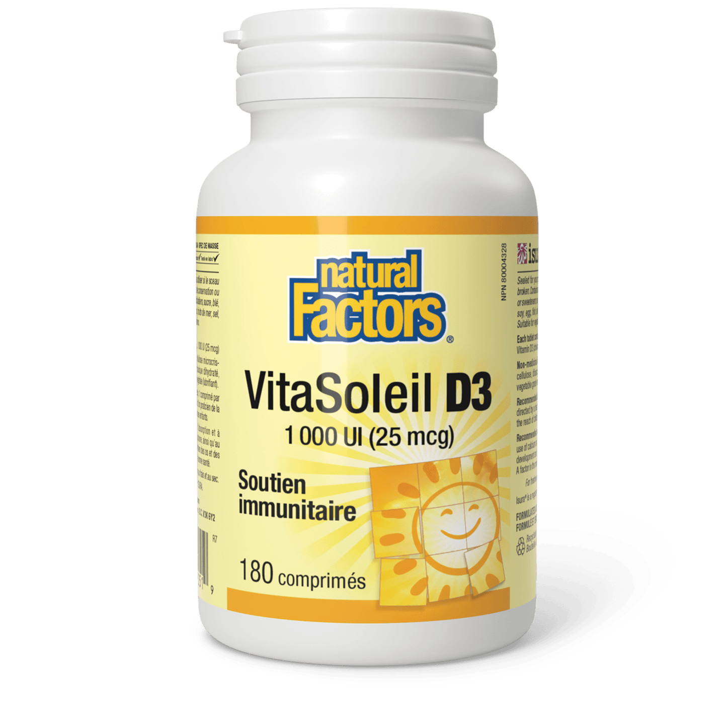 VitaSoleil D3 comprimés 1 000 UI, Natural Factors|v|image|1051