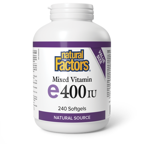 Mixed Vitamin E 400 IU, Natural source, Natural Factors|v|image|8142