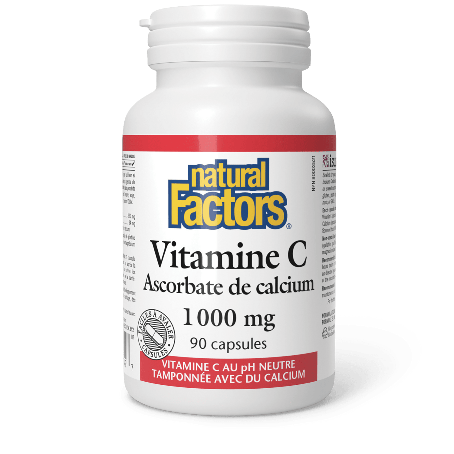 Vitamine C Ascorbate de calcium 1 000 mg, Natural Factors|v|image|1349