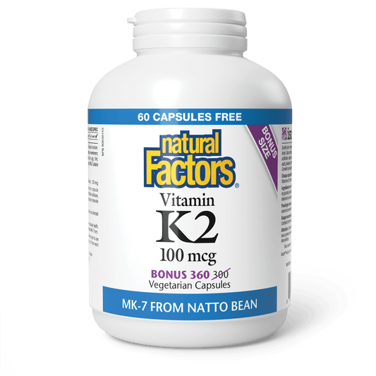 Vitamin K2 100 mcg, Natural Factors|v|image|8002