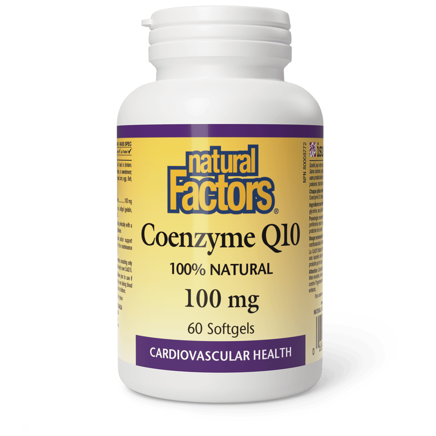 Coenzyme Q10 100% Natural 100 mg, Natural Factors|v|image|2071