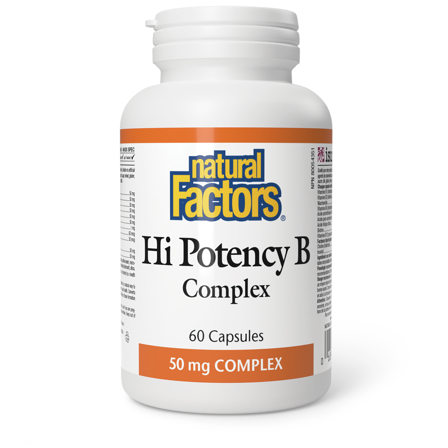 Hi Potency B Complex  50 mg  60 Capsules, image-hi-res