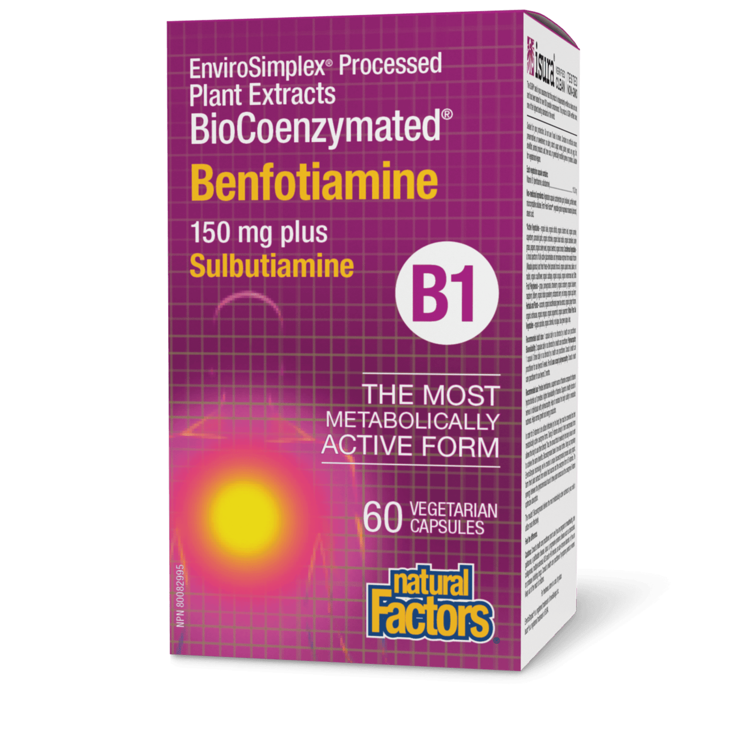 BioCoenzymated Benfotiamine • B1 plus Sulbutiamine, Natural Factors|v|image|1258