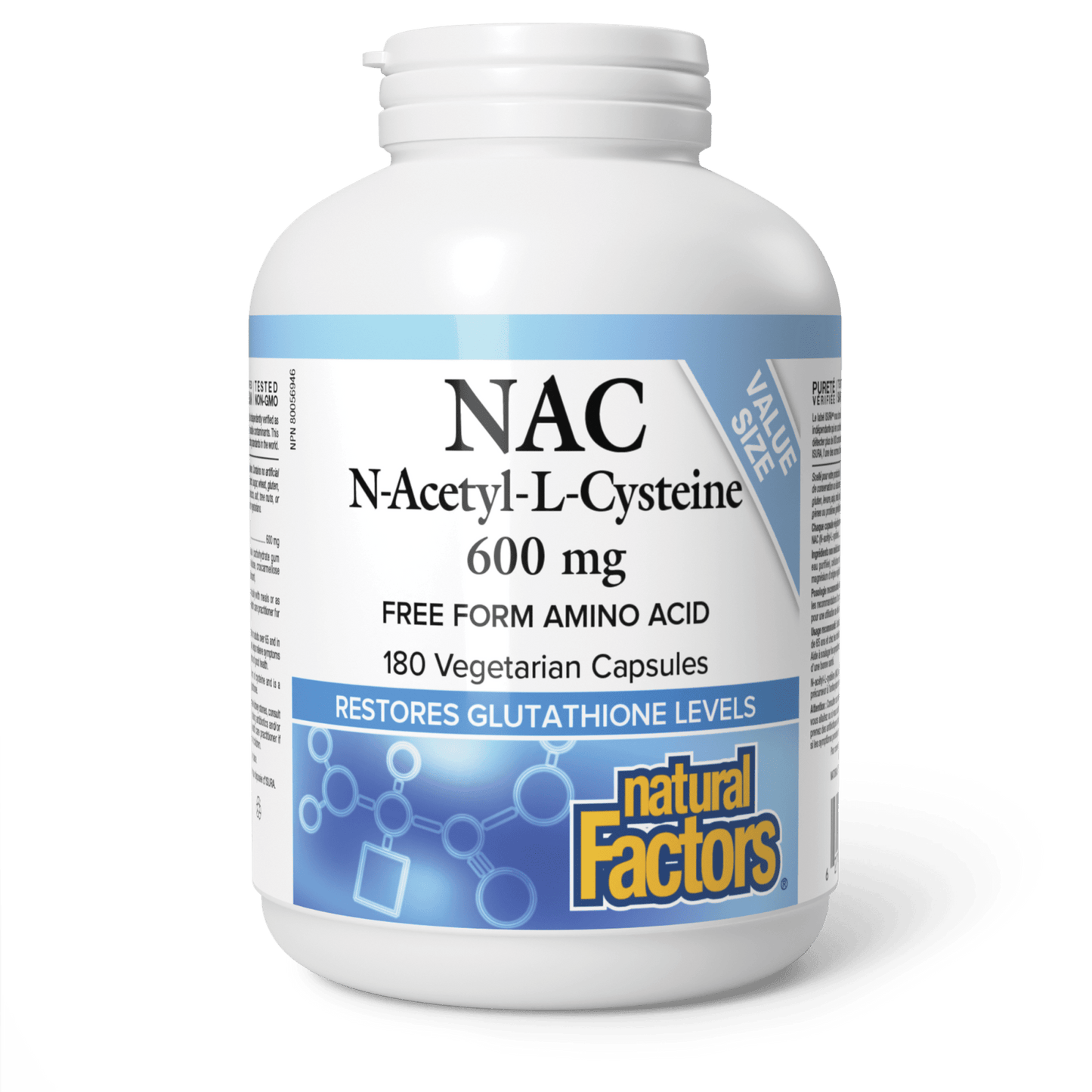 N-acétyl-L-cystéine 600 mg, Natural Factors|v|image|8003