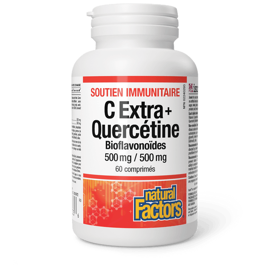 C Extra+ Quercétine Bioflavonoïdes 500 mg/500 mg, Natural Factors|v|image|1333