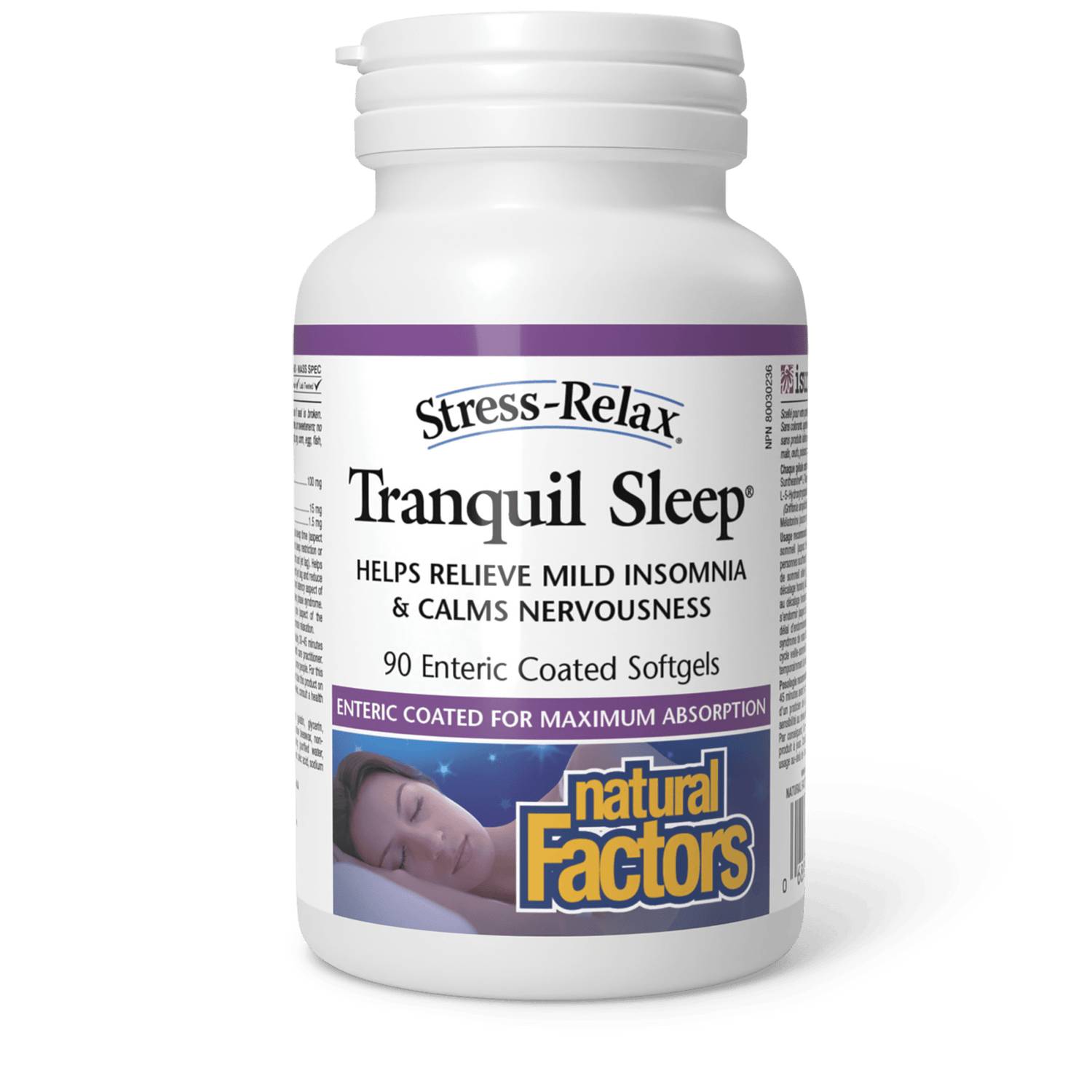 Tranquil Sleep, Stress-Relax, Natural Factors|v|image|2830