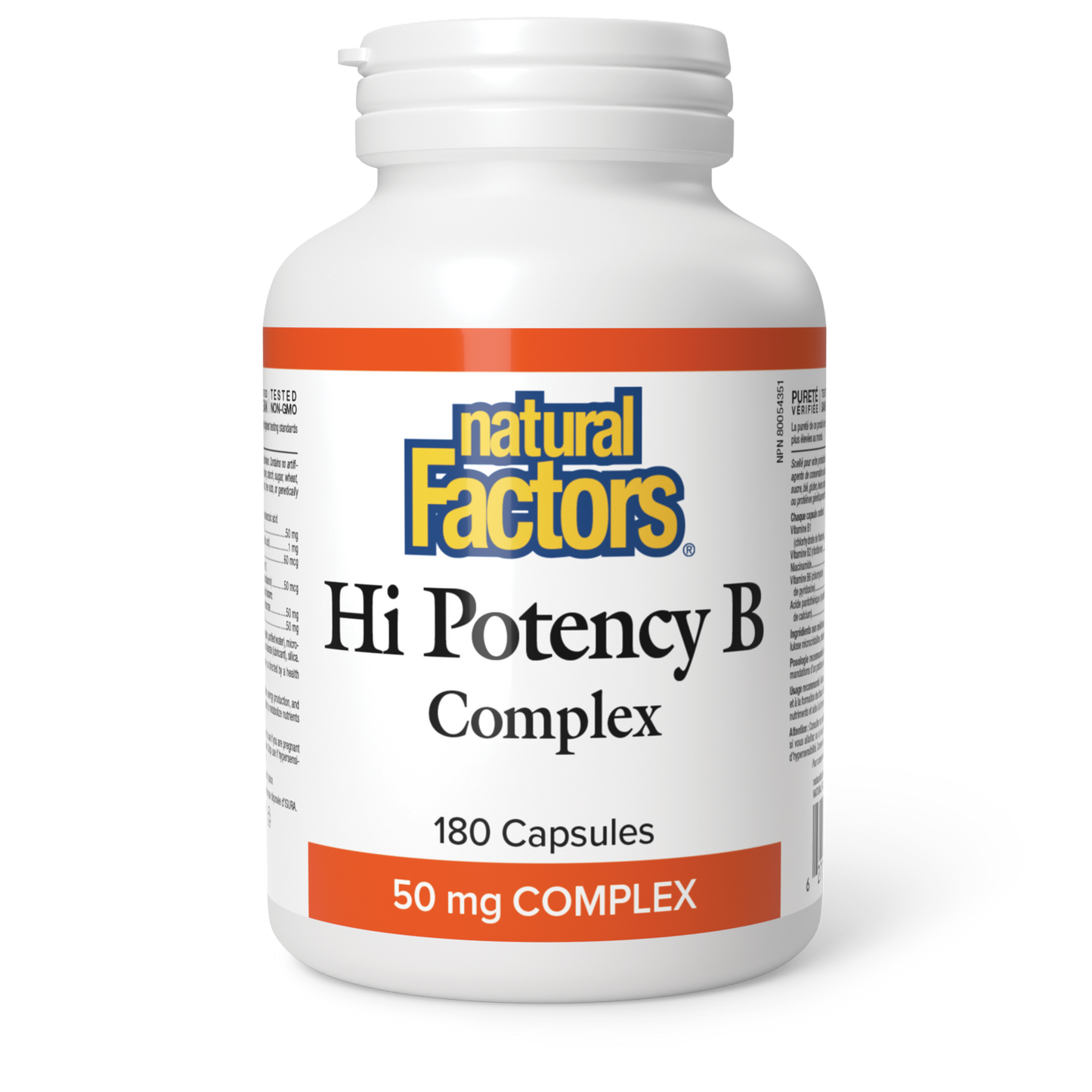 Hi Potency B Complex  50 mg  180 Capsules, image-hi-res