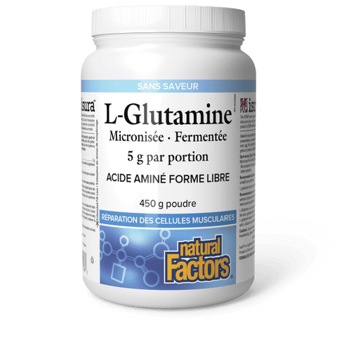 L-Glutamine micronisée, fermentée  5 g  450 g poudre, image-hi-res