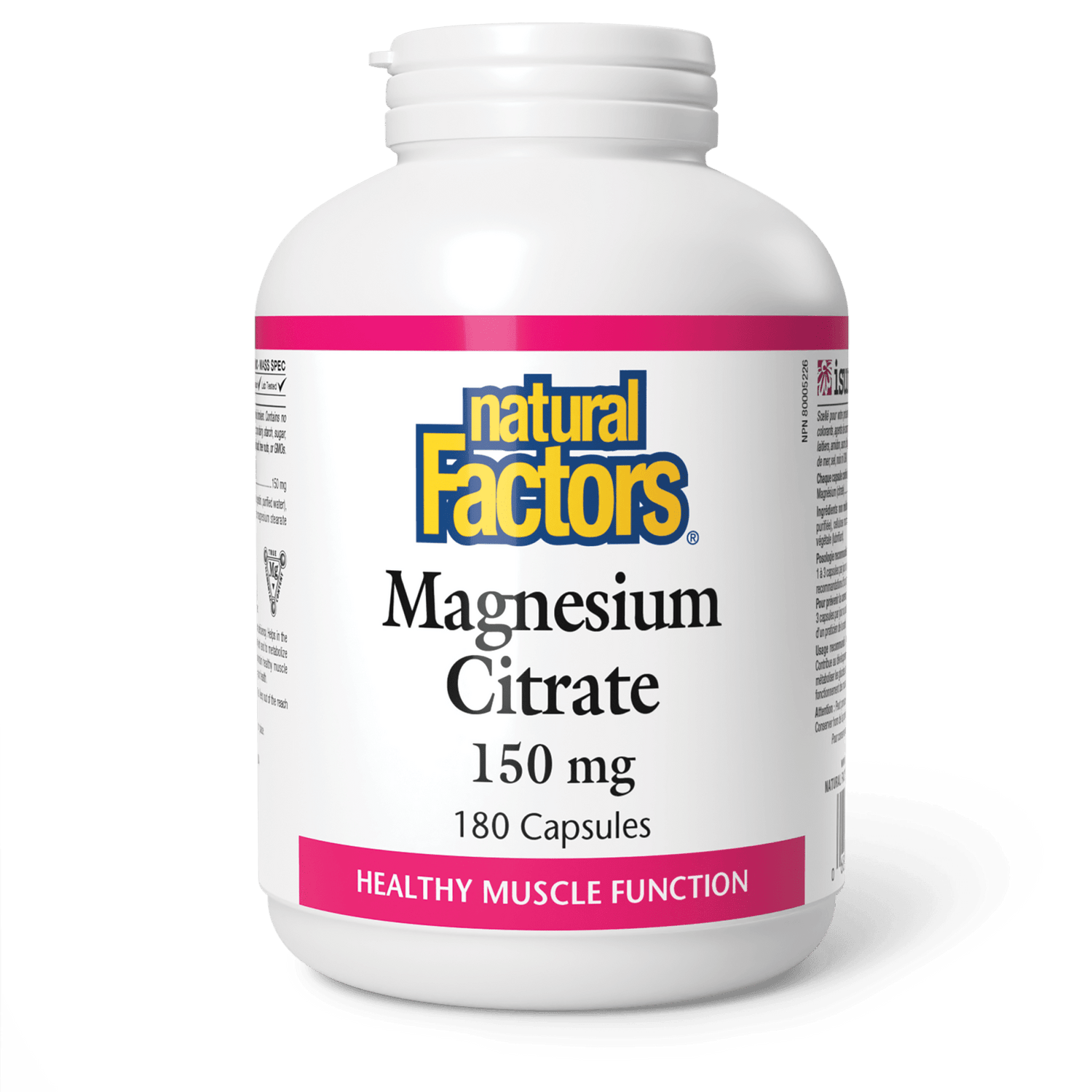 Magnesium Citrate 150 mg, Natural Factors|v|image|1653