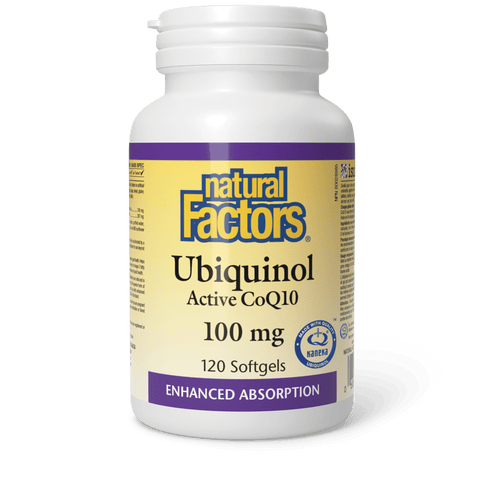 Ubiquinol Active CoQ10 100 mg, Natural Factors|v|image|20728