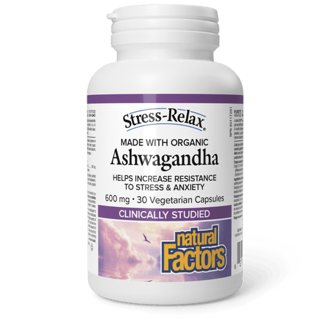 Ashwagandha 600 mg, Stress-Relax, Natural Factors|v|image|2862