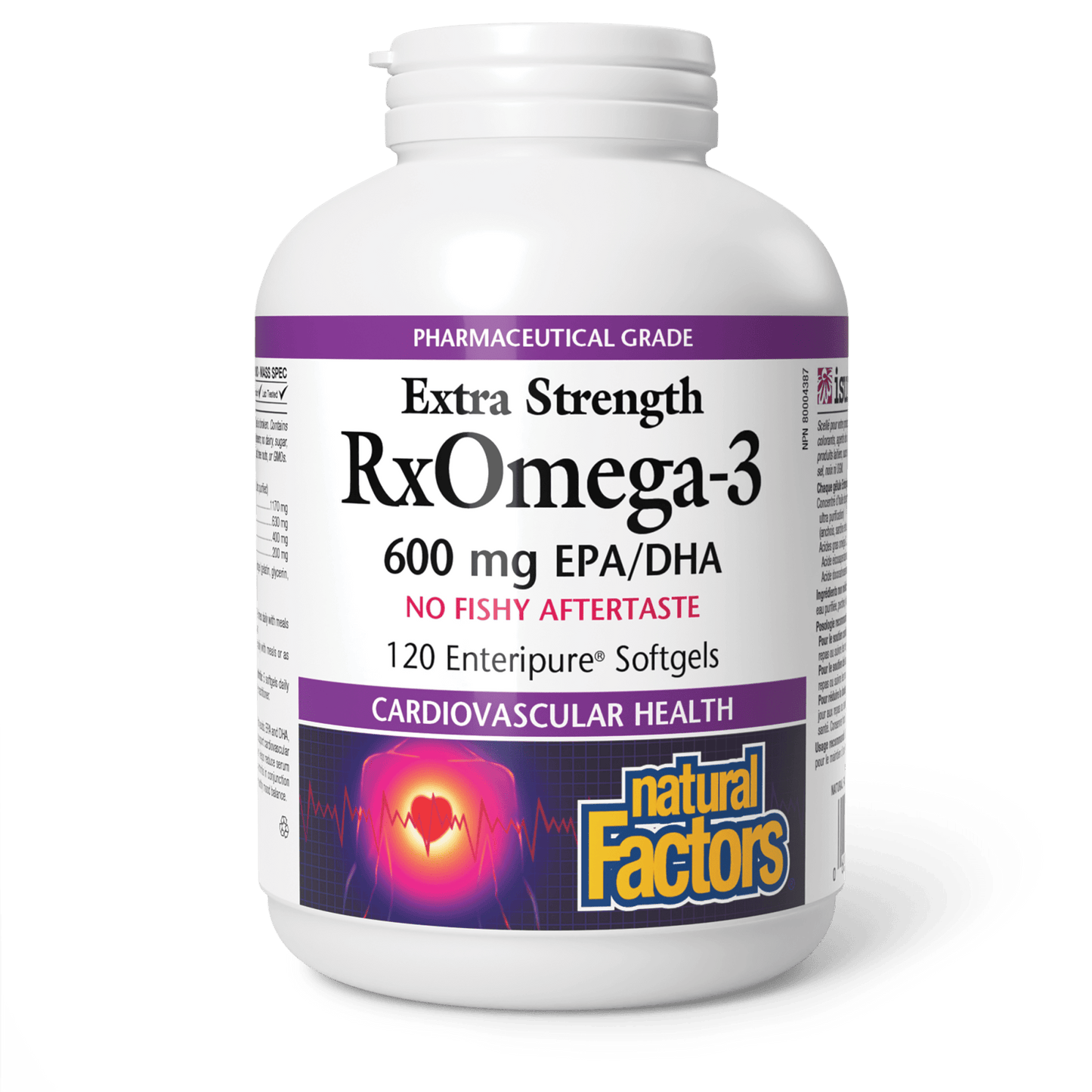 RxOmega-3 Extra Strength 600 mg, Natural Factors|v|image|3549