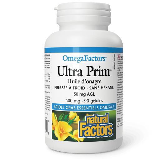 Ultra Prim Huile d’onagre 500 mg, OmegaFactors, Natural Factors|v|image|2351