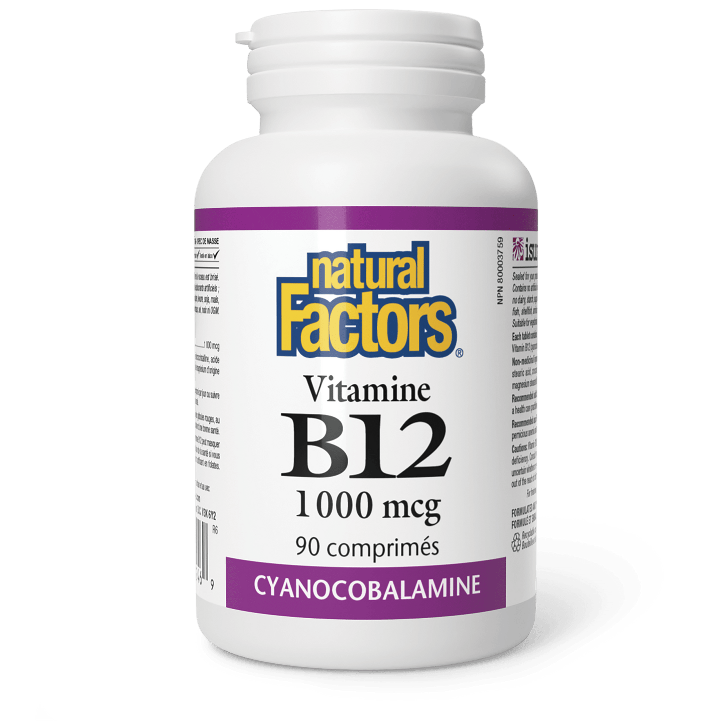 Vitamine B12 1 000 mcg, Natural Factors|v|image|1246