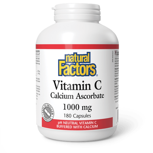 Vitamin C Calcium Ascorbate 1000 mg, Natural Factors|v|image|13491