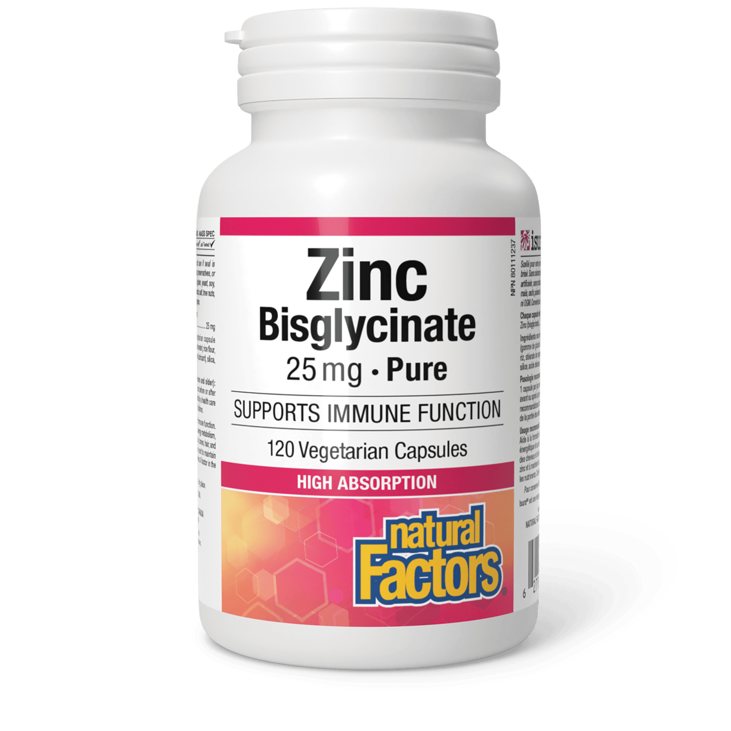 Zinc Bisglycinate 25 mg, Natural Factors|v|image|1692