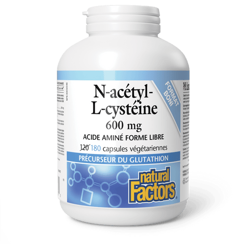 N-acétyl-L-cystéine 600 mg, Natural Factors|v|image|8003