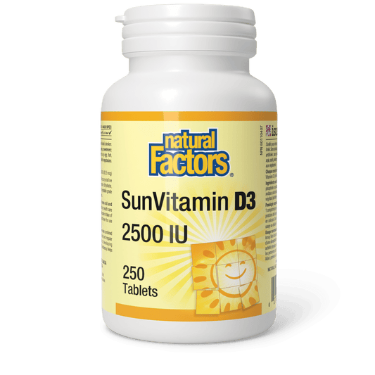 SunVitamin D3 Tablets 2500 IU, Natural Factors|v|image|1076