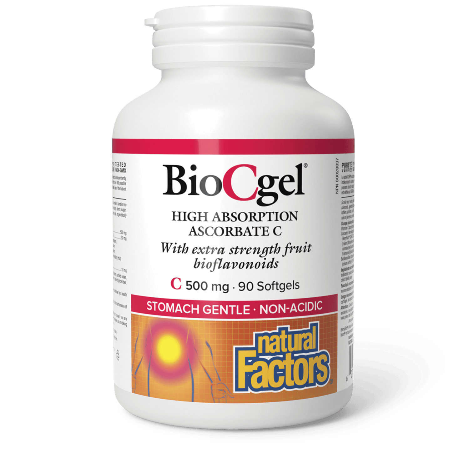 BioCgel High Absorption Ascorbate C 500 mg, Natural Factors|v|image|1353