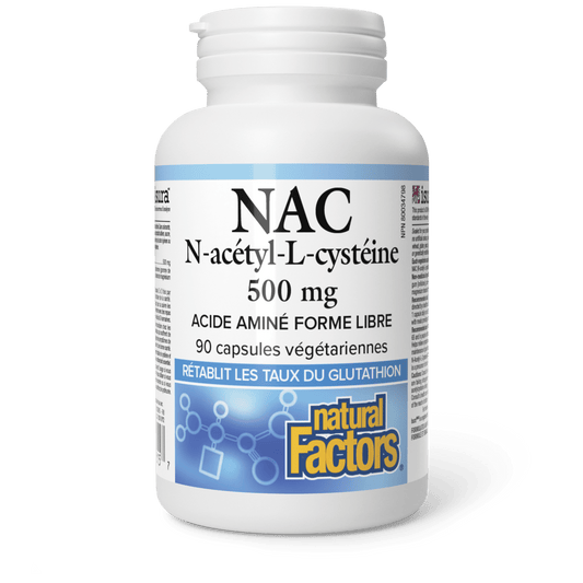 N-acétyl-L-cystéine 500 mg, Natural Factors|v|image|2815