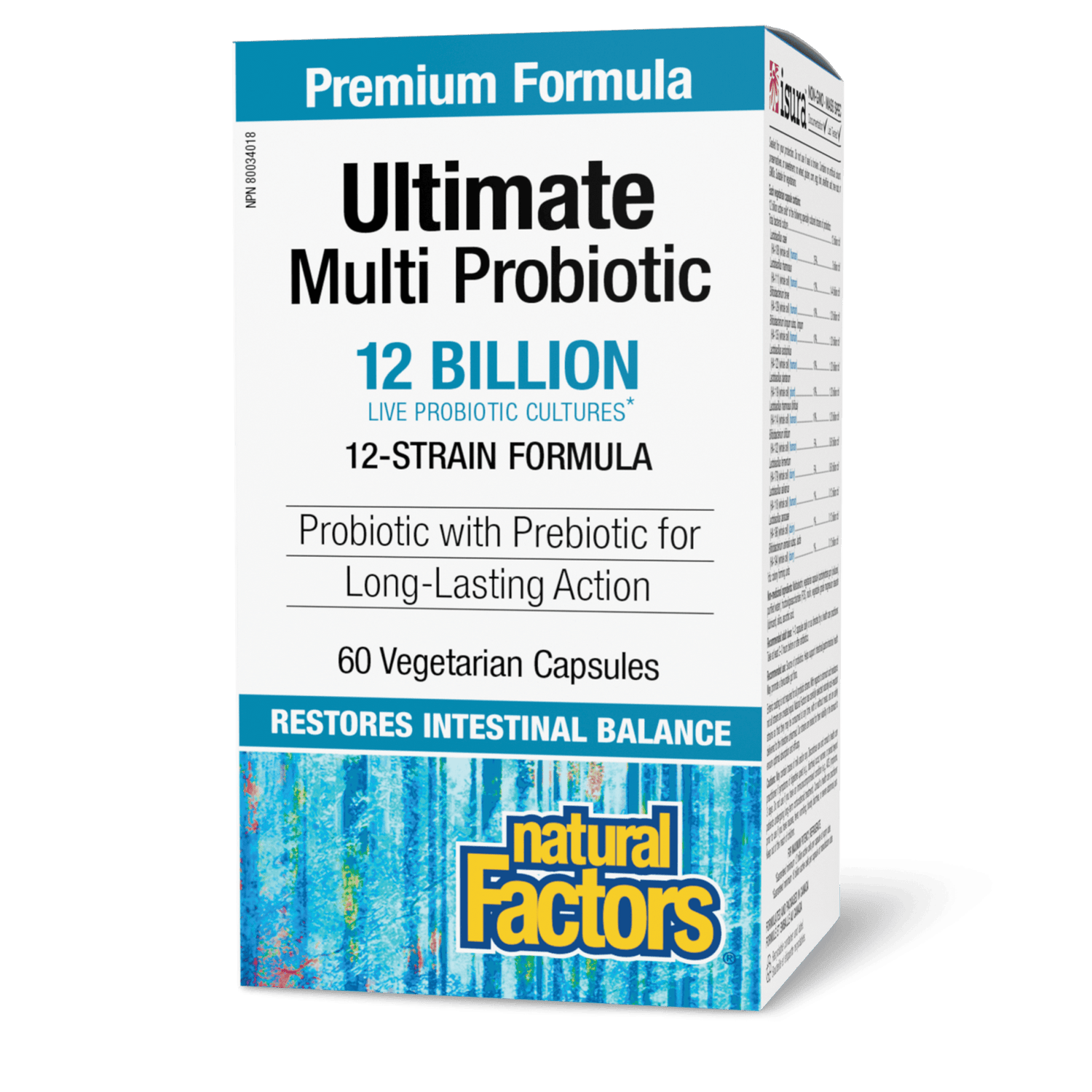 Ultimate Multi Probiotic 12 Billion Live Probiotic Cultures, Natural Factors|v|image|1847