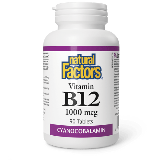 Vitamin B12 1000 mcg, Natural Factors|v|image|1246