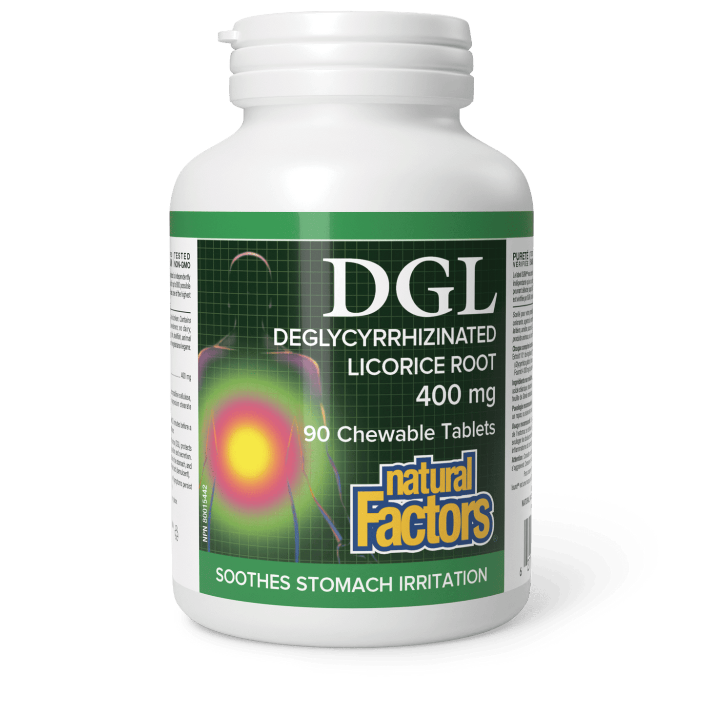 DGL Deglycyrrhizinated Licorice Root 400 mg, Natural Factors|v|image|4508