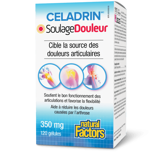 Celadrin SoulageDouleur, Natural Factors|v|image|2682