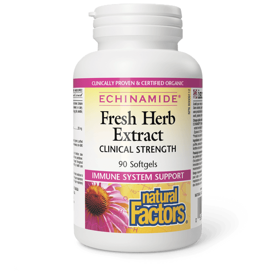 Fresh Herb Extract Clinical Strength, ECHINAMIDE, Natural Factors|v|image|4524