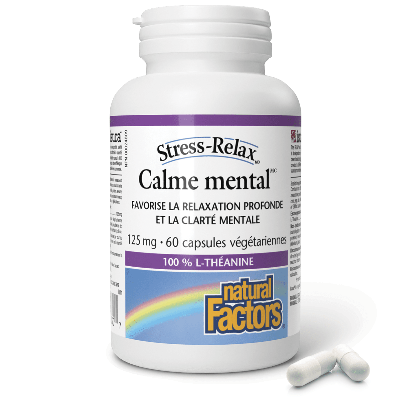 Calme mental 125 mg, Stress-Relax, Natural Factors|v|image|4830