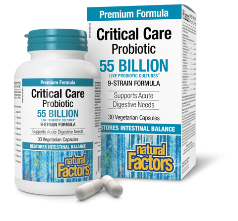 Critical Care Probiotic 55 Billion Live Probiotic Cultures, Natural Factors|v|image|1817