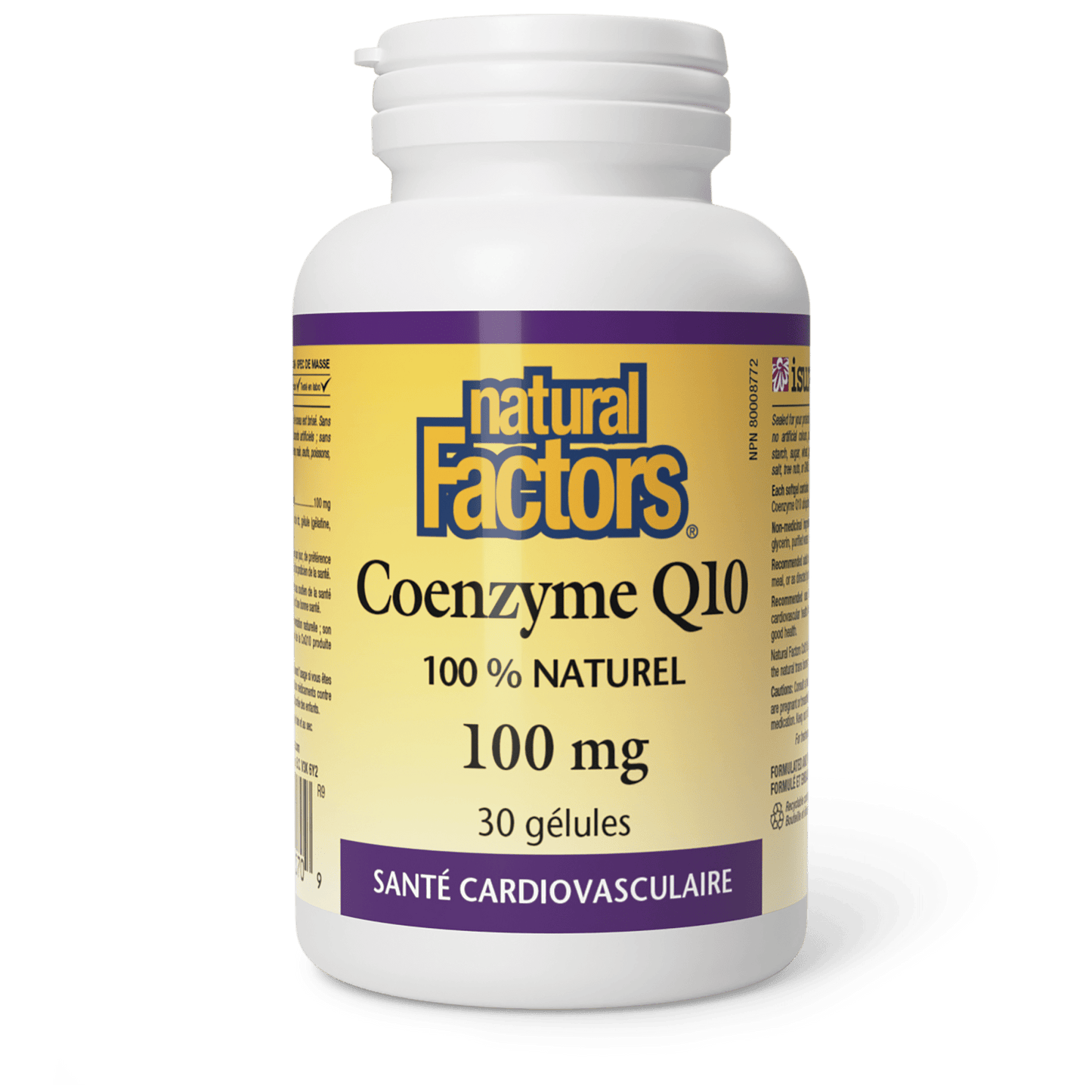 Coenzyme Q10 100 % naturel 100 mg, Natural Factors|v|image|2070