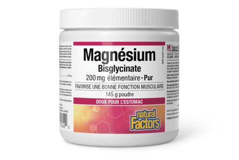 Bisglycinate de magnésium pur 200 mg, Natural Factors|v|image|1642