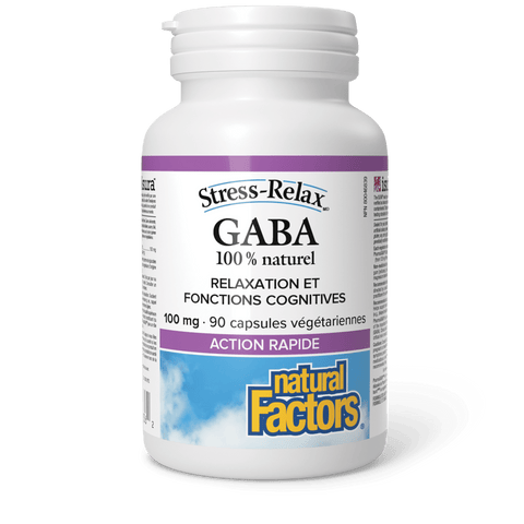 GABA 100 % naturel 100 mg, Stress-Relax, Natural Factors|v|image|2836