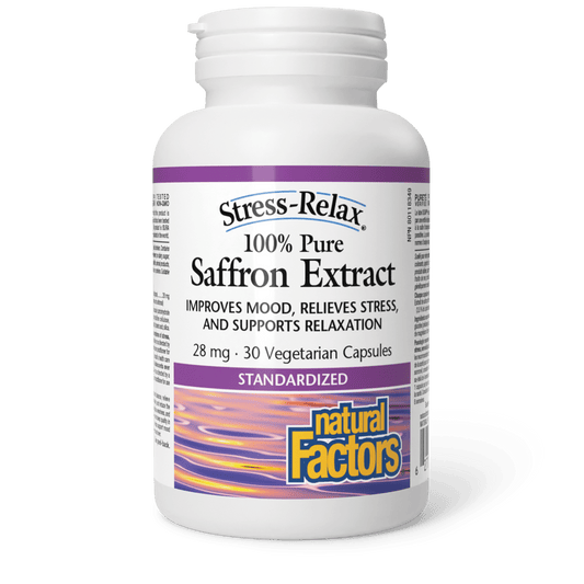 Saffron Extract 100% Pure 28 mg, Stress-Relax, Natural Factors|v|image|2855
