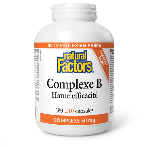 Complexe B Haute efficacité 50 mg, Natural Factors|v|image|8112