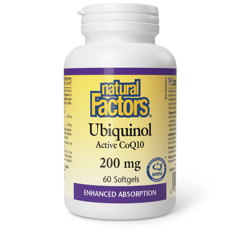Ubiquinol Active CoQ10 200 mg, Natural Factors|v|image|20730