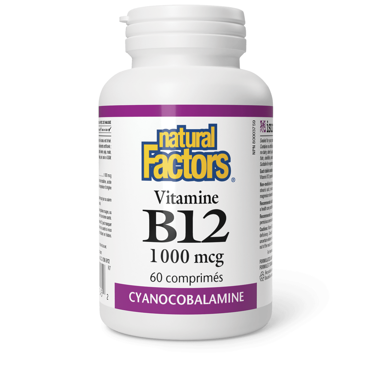 Vitamine B12 1 000 mcg, Natural Factors|v|image|1245