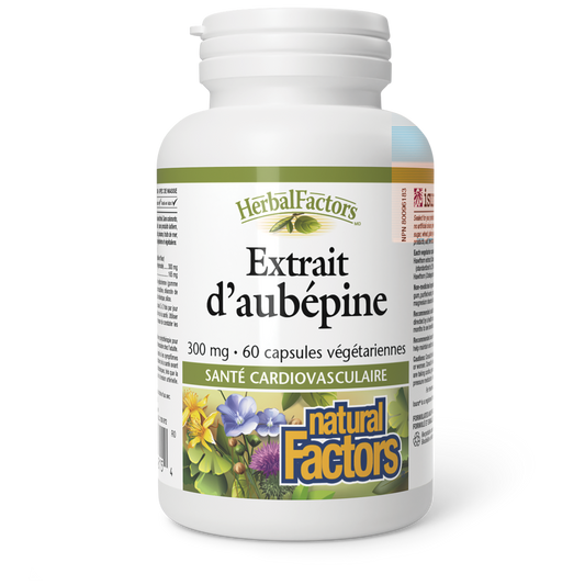 Extrait d’aubépine 300 mg, HerbalFactors, Natural Factors|v|image|4815