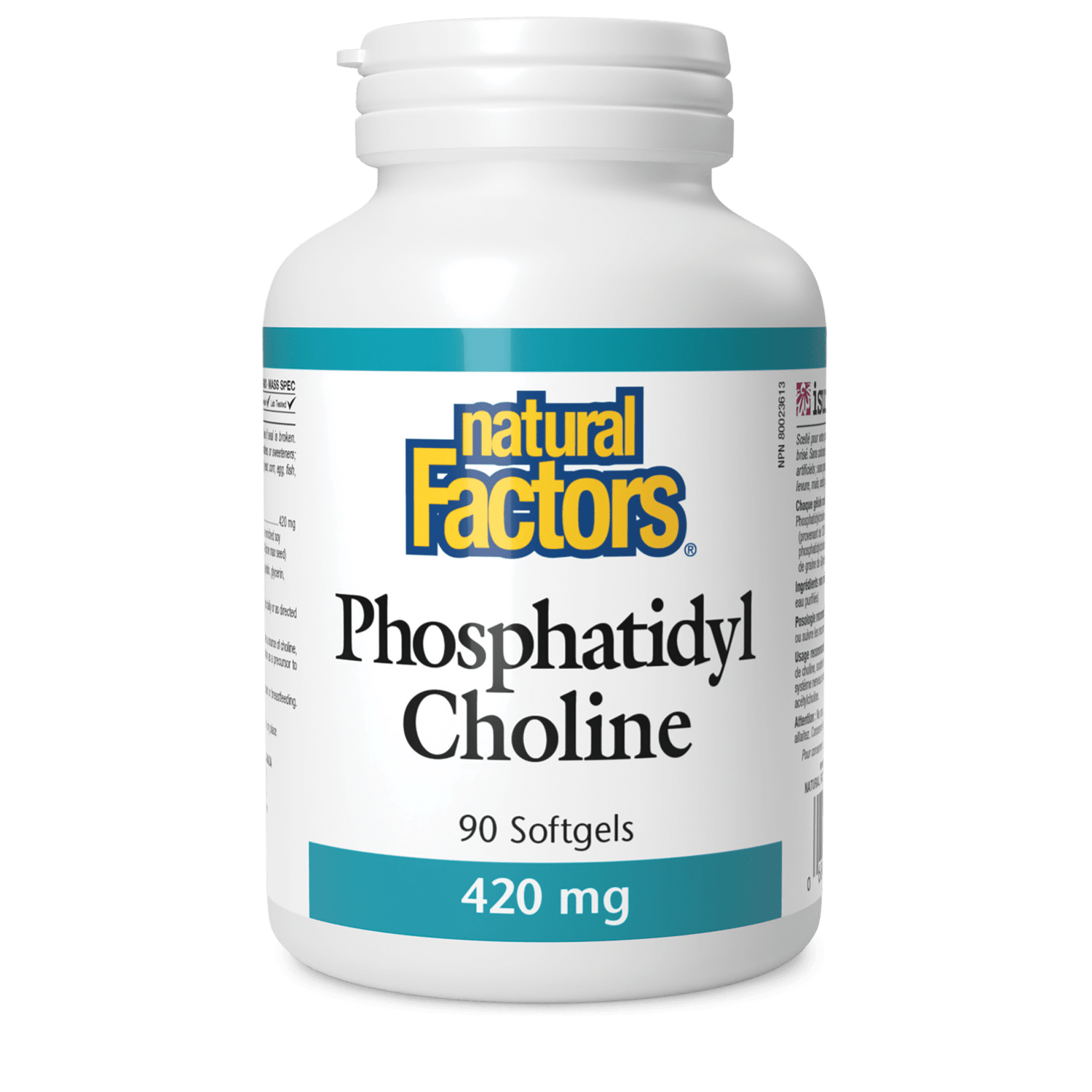 Phosphatidyl Choline 420 mg, Natural Factors|v|image|2605