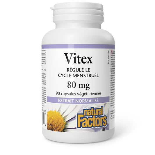 Vitex Extrait normalisé 80 mg, Natural Factors|v|image|4930