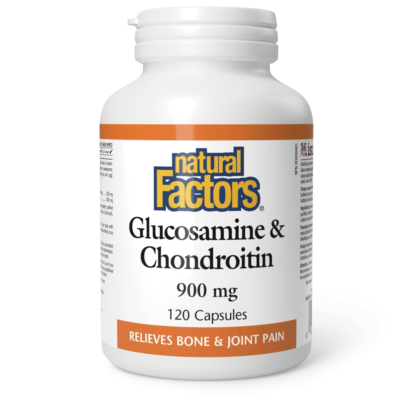 Glucosamine & Chondroitin 900 mg, Natural Factors|v|image|2687