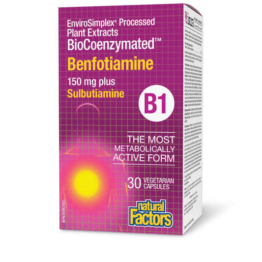 BioCoenzymated™ Benfotiamine • B1 plus Sulbutiamine, Natural Factors|v|image|1248