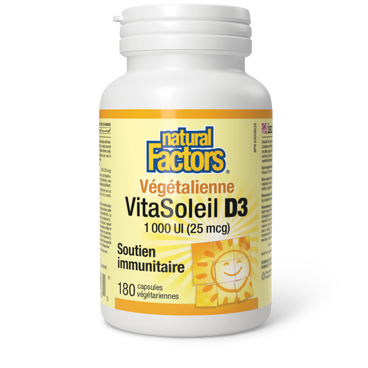 VitaSoleil D3 végétalienne 1 000 UI, Natural Factors|v|image|1067