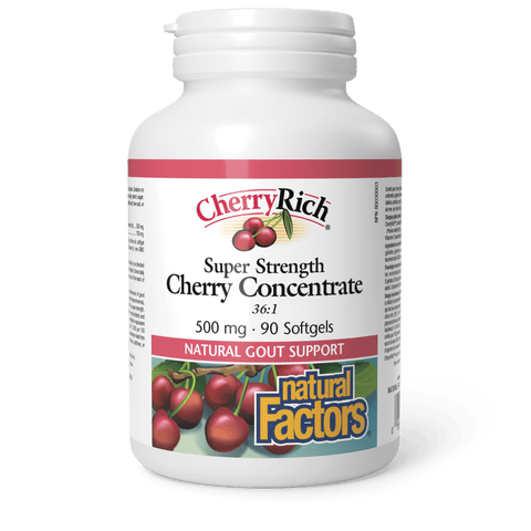 CherryRich Super Strength Cherry Concentrate 500 mg, Natural Factors|v|image|4525