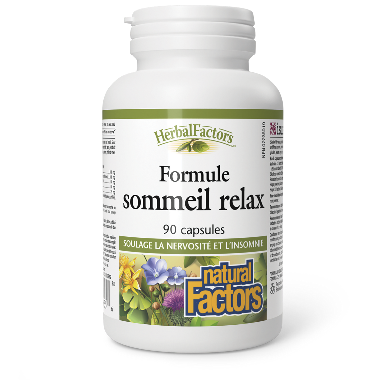 Formule sommeil relax, HerbalFactors, Natural Factors|v|image|4655