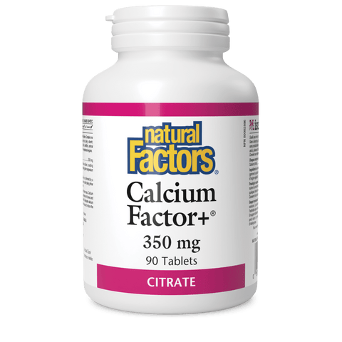 Calcium Factor+ Citrate 350 mg, Natural Factors|v|image|1611