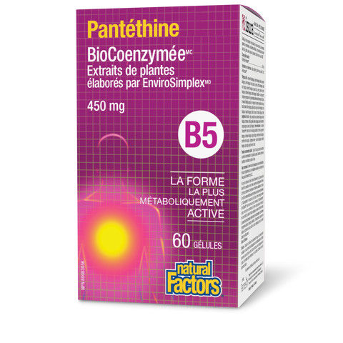 Pantéthine BioCoenzymée • B5 450 mg, Natural Factors|v|image|1250